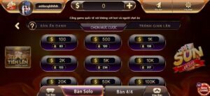 Game bài tiến lên miền Nam Sunwin